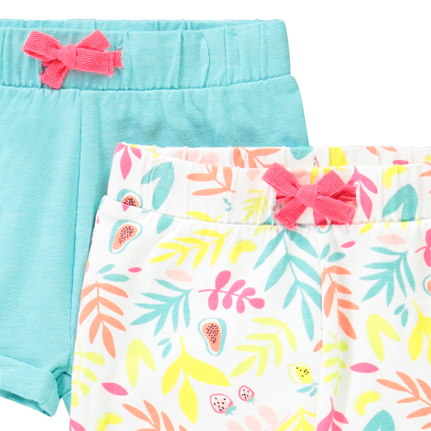 Lot de 4 shorts colorés pour bébé fille 