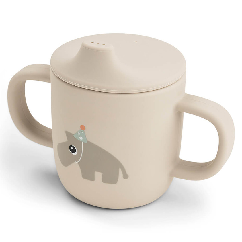 Tasse d'apprentissage en silicone Celebration Sable