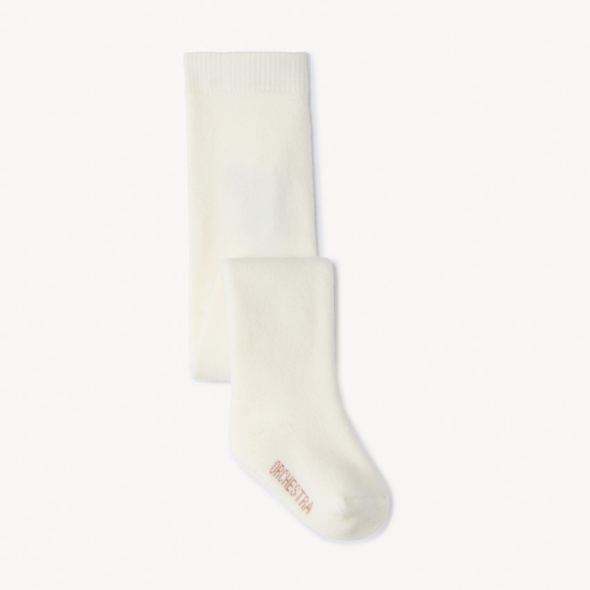 Collant épais en tricot avec motif ours et intérieur bouclette pour bébé fille