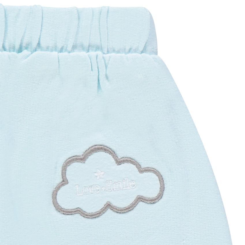 Ensemble avec t-shirt imprimé étoiles all-over et short bleu 