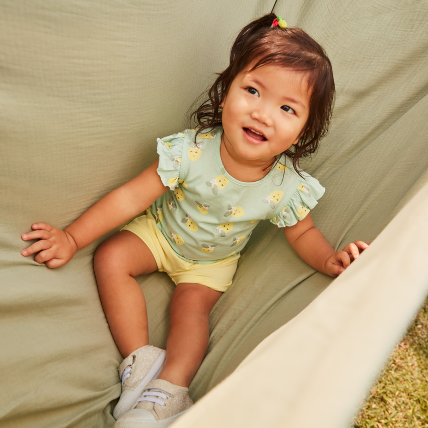 Lot de t-shirt manches courtes fantaisie pour bébé fille 