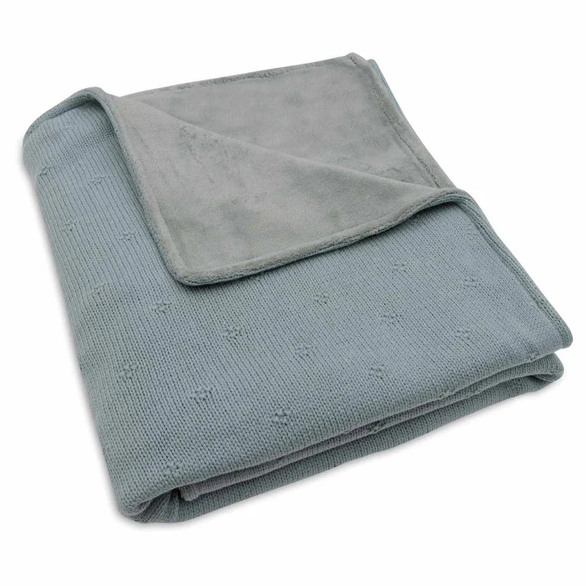 Couverture Cosy Knit 100x150cm Sea Green/Velvet