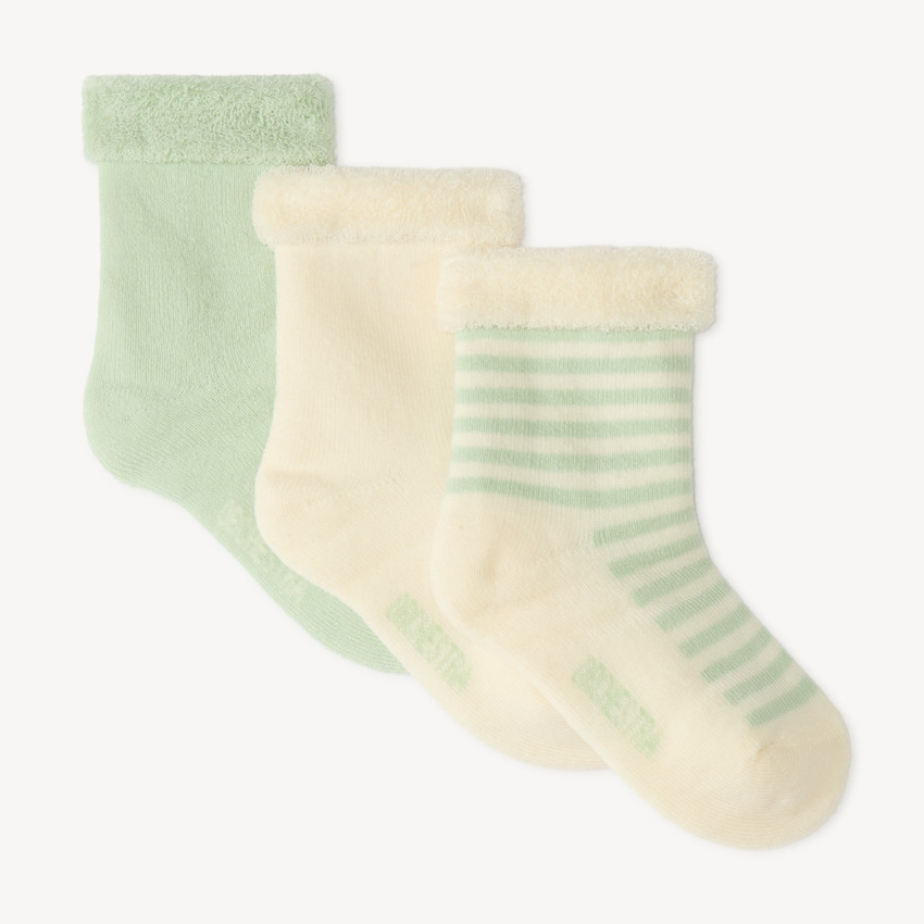 Lot de 3 paires de chaussettes bouclette bébé 