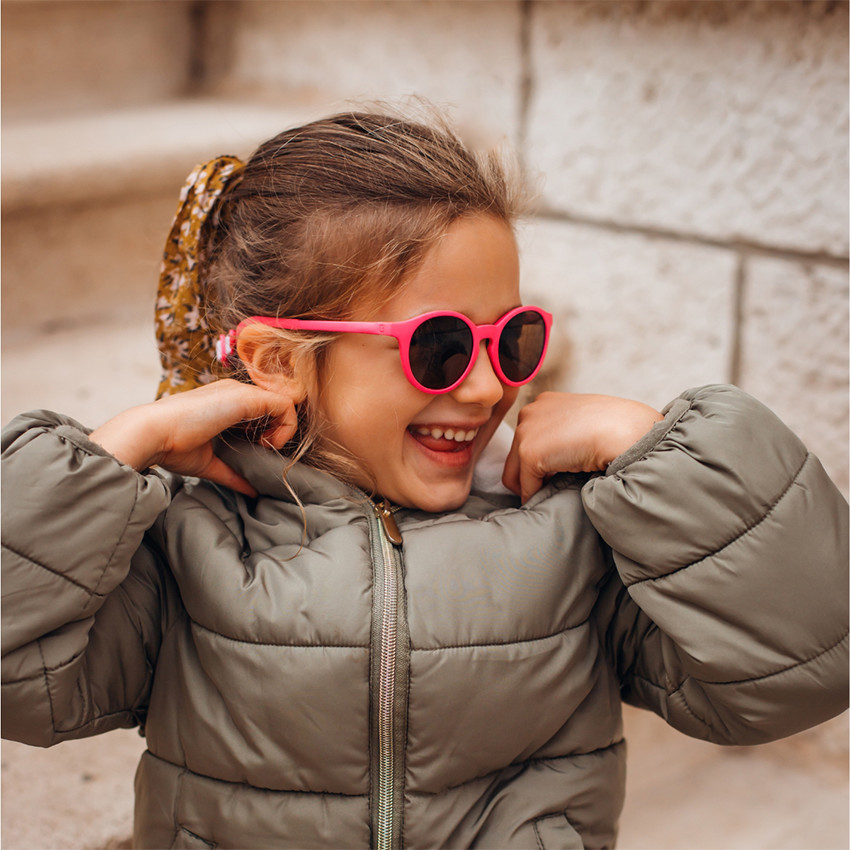 Lunettes de soleil avec cordon 4-6 ans Sunrise fuschia 