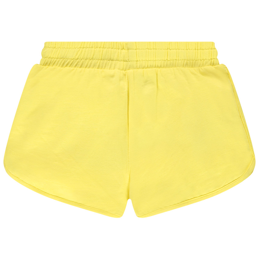 Short en jersey uni avec motif en foil argenté 