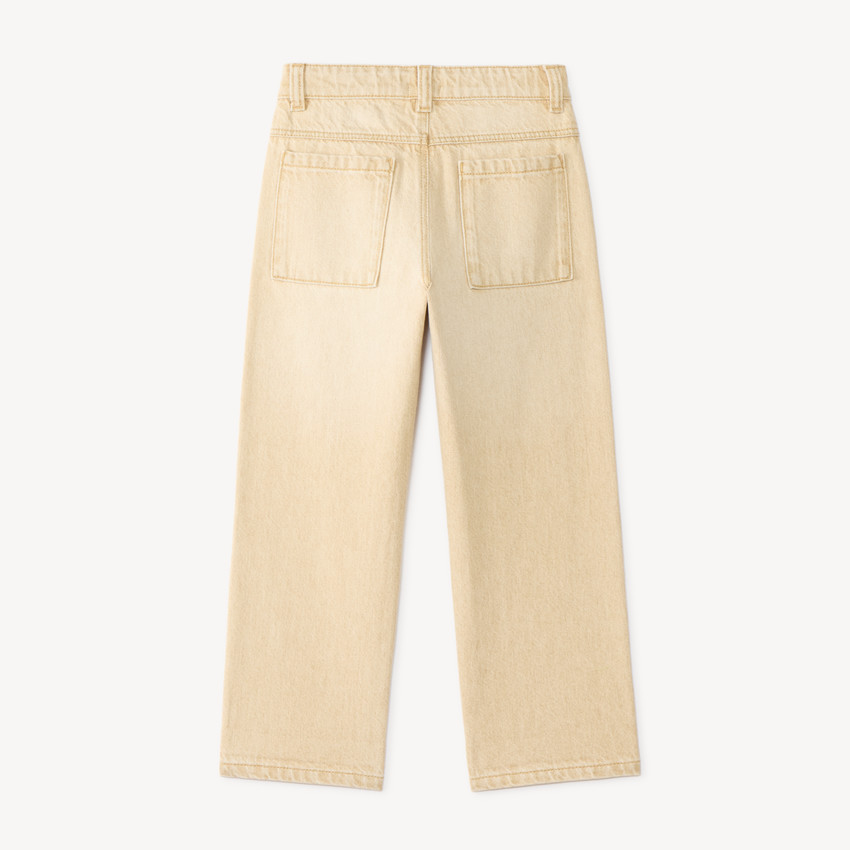 Jean garçon large uni 
