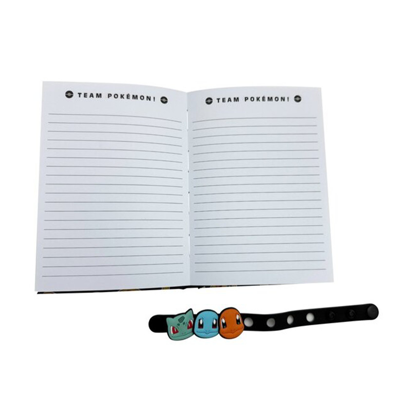 Carnet Pikachu avec bracelet Pokémon 