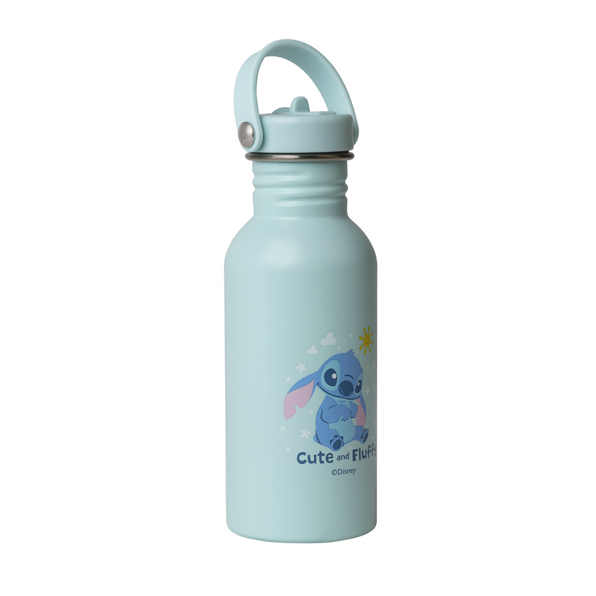 Gourde isotherme avec paille 500ml Stitch Disney bleu 