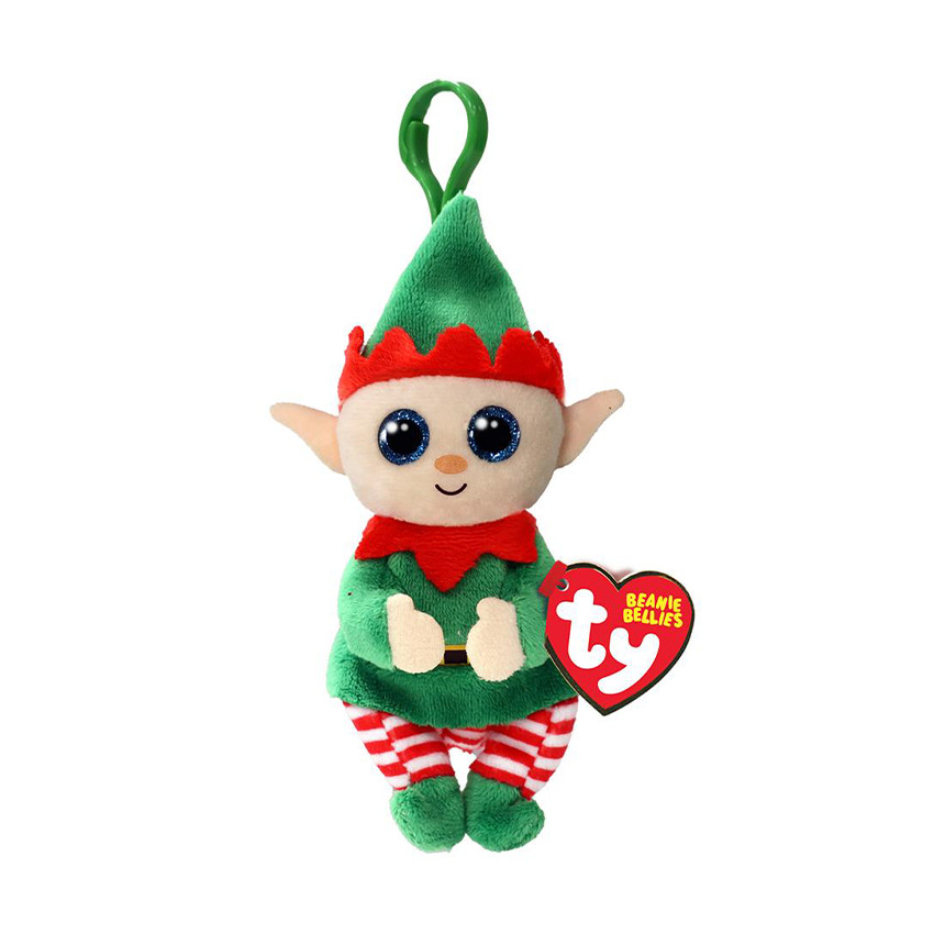Peluche Beanie Bellies Clip Elfonso le lutin de Noël 