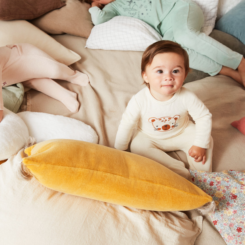 Dors-bien en velours printé pour bébé garçon 