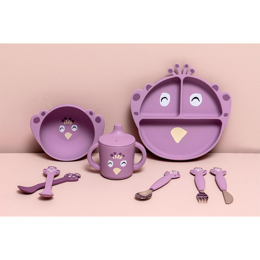 Set de 2 cuillères silicone Mrs Peacock 