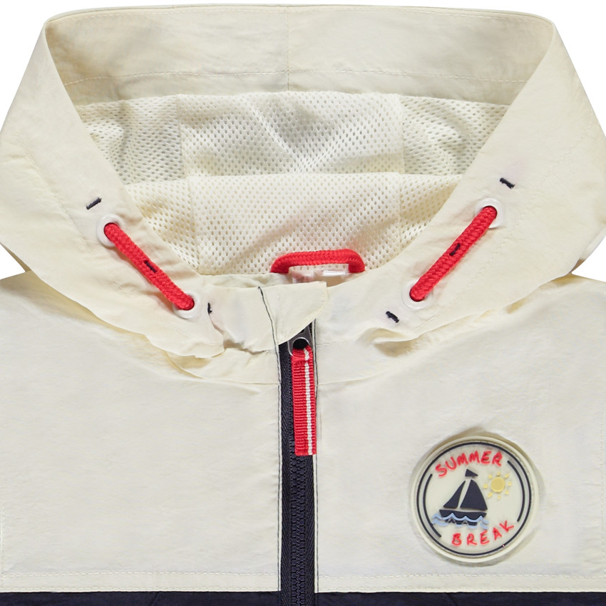 Coupe-vent effet colorblock avec capuche pour bébé garçon 