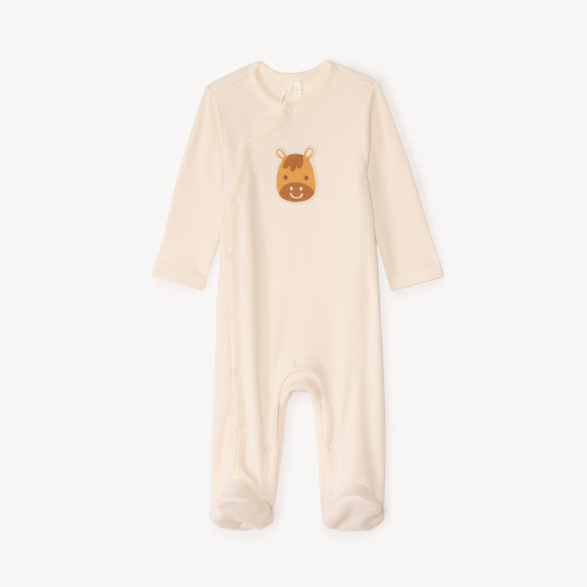 Dors-bien en nid d'abeille patch cheval pour bébé garçon 