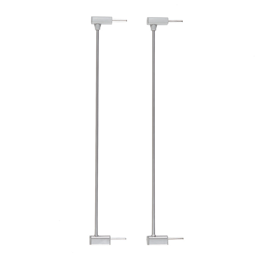 Lot de 2 extensions pour barrière de sécurité - Gris 