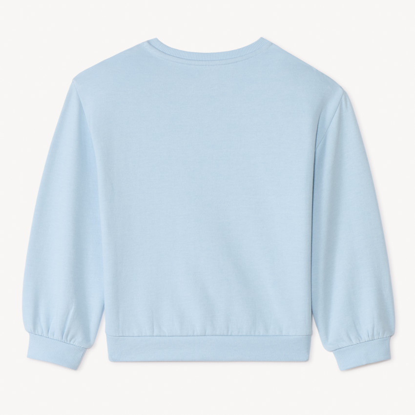 Sweat molleton oversize à bouclettes pour fille 