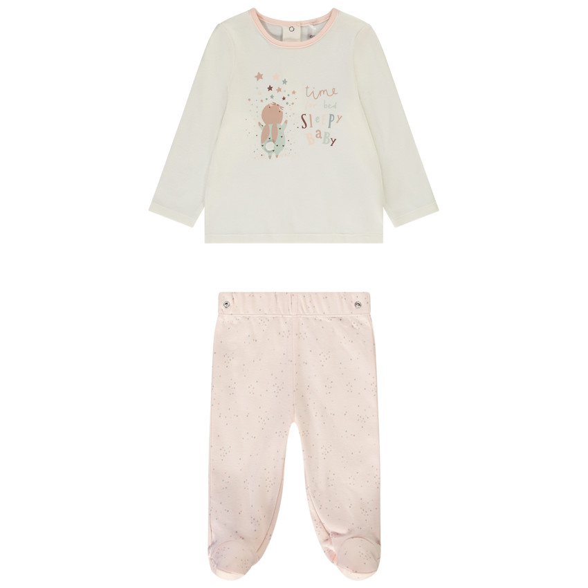 Pyjama 2 pieces en interlock Sleepy Baby pour bebe fille