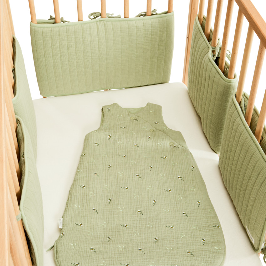 Lot de 5 protèges barreaux modulables Promenade Bucolique vert 