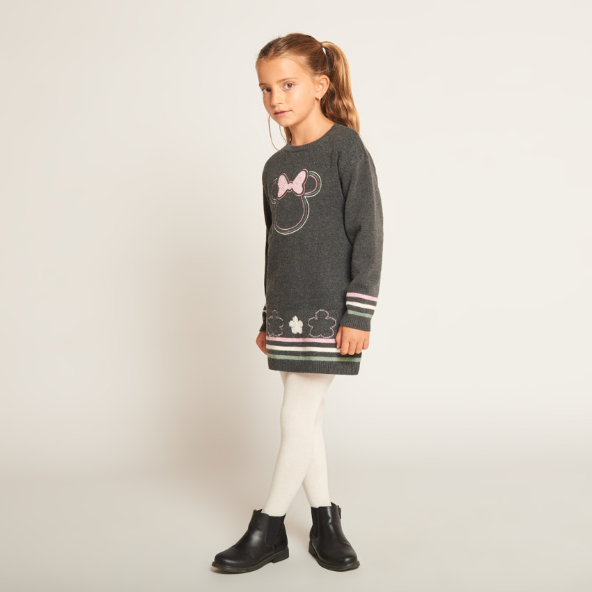 Robe manches longues en tricot Minnie Disney pour fille