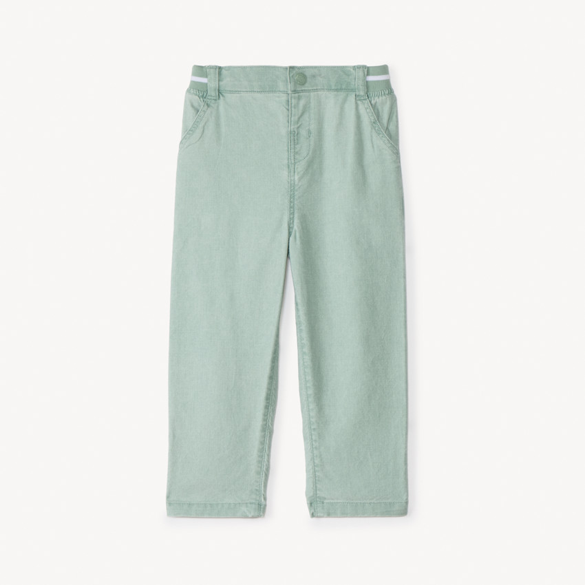 Pantalon droit avec taille élastique pour bébé garçon