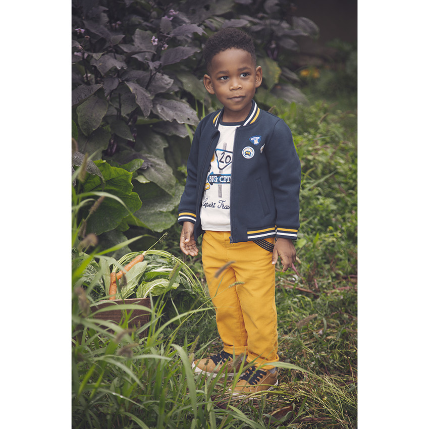 Ensemble t-shirt et pantalon à bretelles pour bébé garçon 