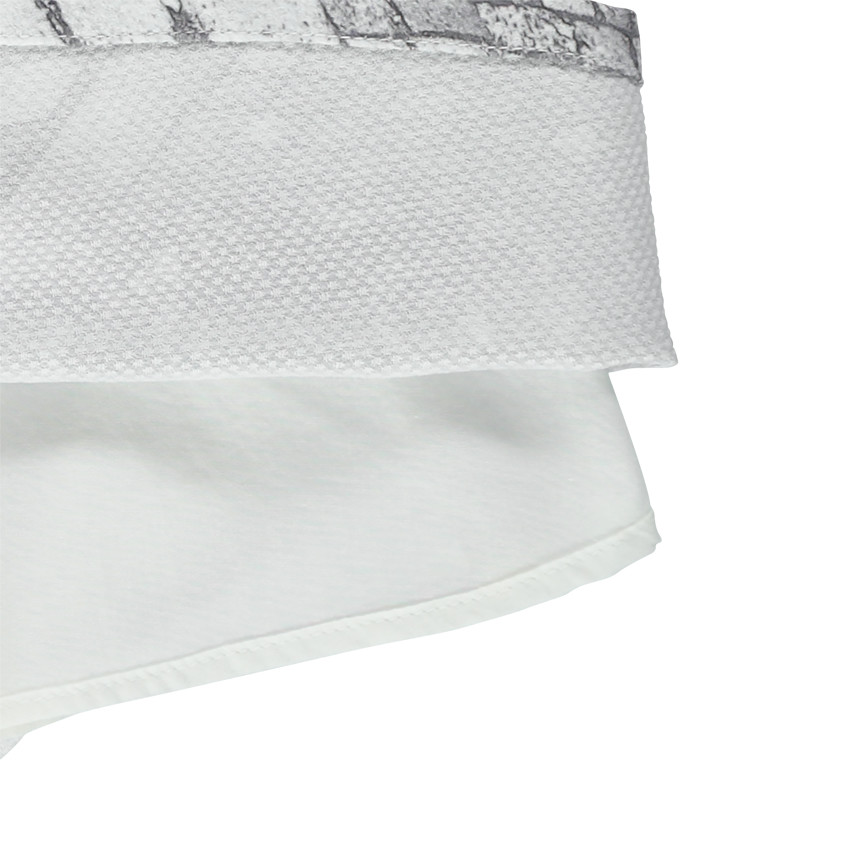 Robe effet nid d'abeille avec print sublimation 