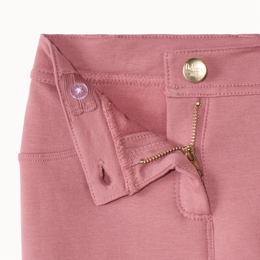Pantalon skinny en molleton uni pour fille 