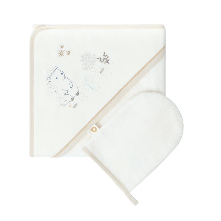 Set de bain cape + gant de toilette "Bande de Rêveurs" 