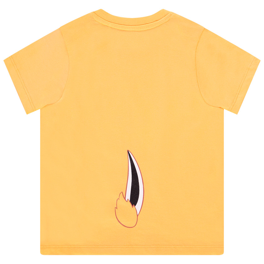 T-shirt manches courtes jaune en coton print Tic & Tac Disney 