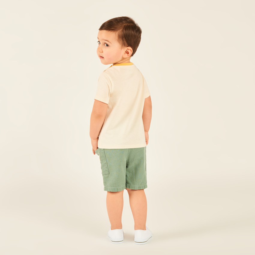 Bermuda en toile texturé pour bébé garçon  