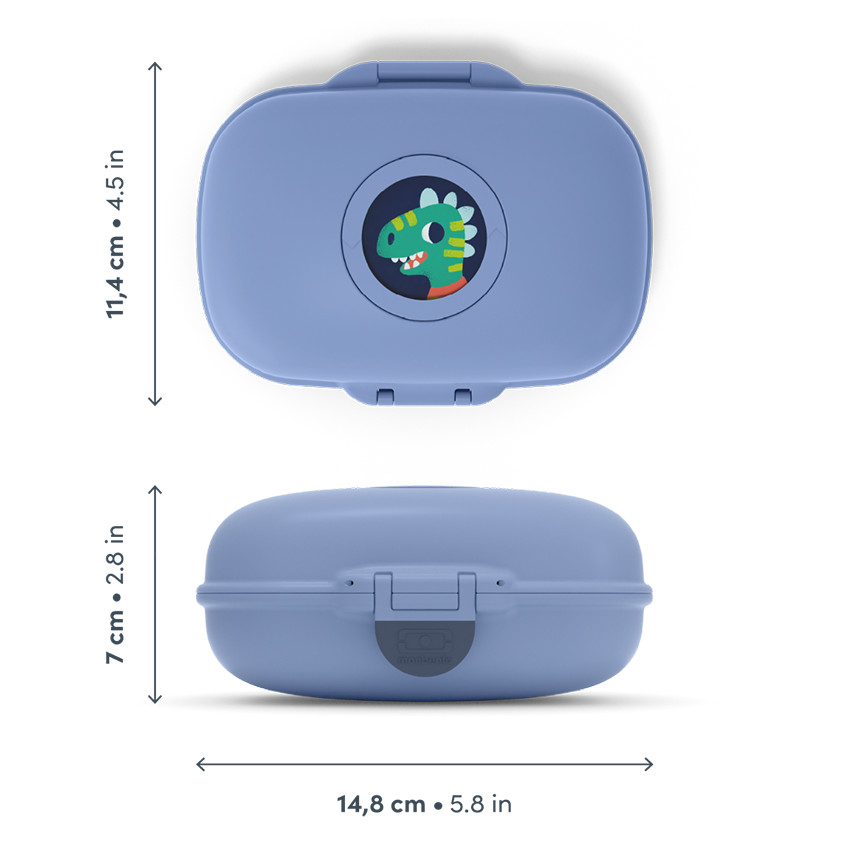 Boîte à goûter Gram - Bleu Infinity 