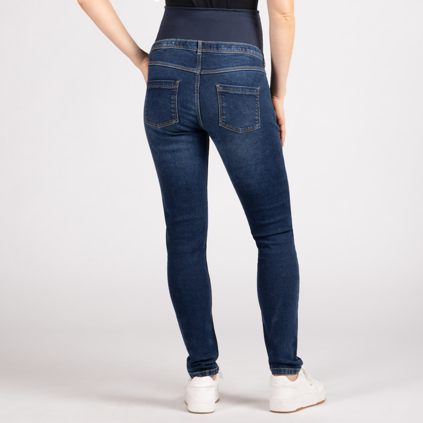 Jean slim de grossesse avec bandeau haut 