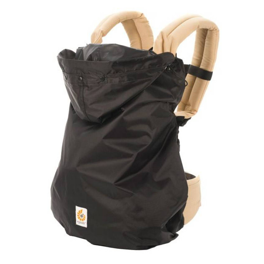 Protection de pluie pour porte bebe Noir Ergobaby