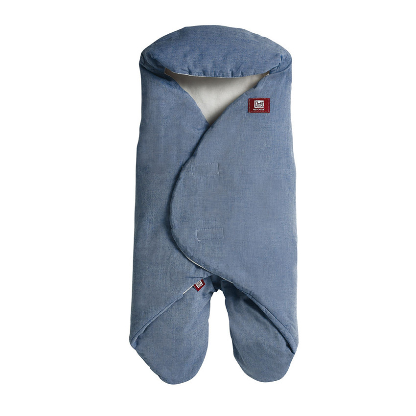 Couverture à emmaillotter Babynomade 0-6 mois - Chambray Blue 