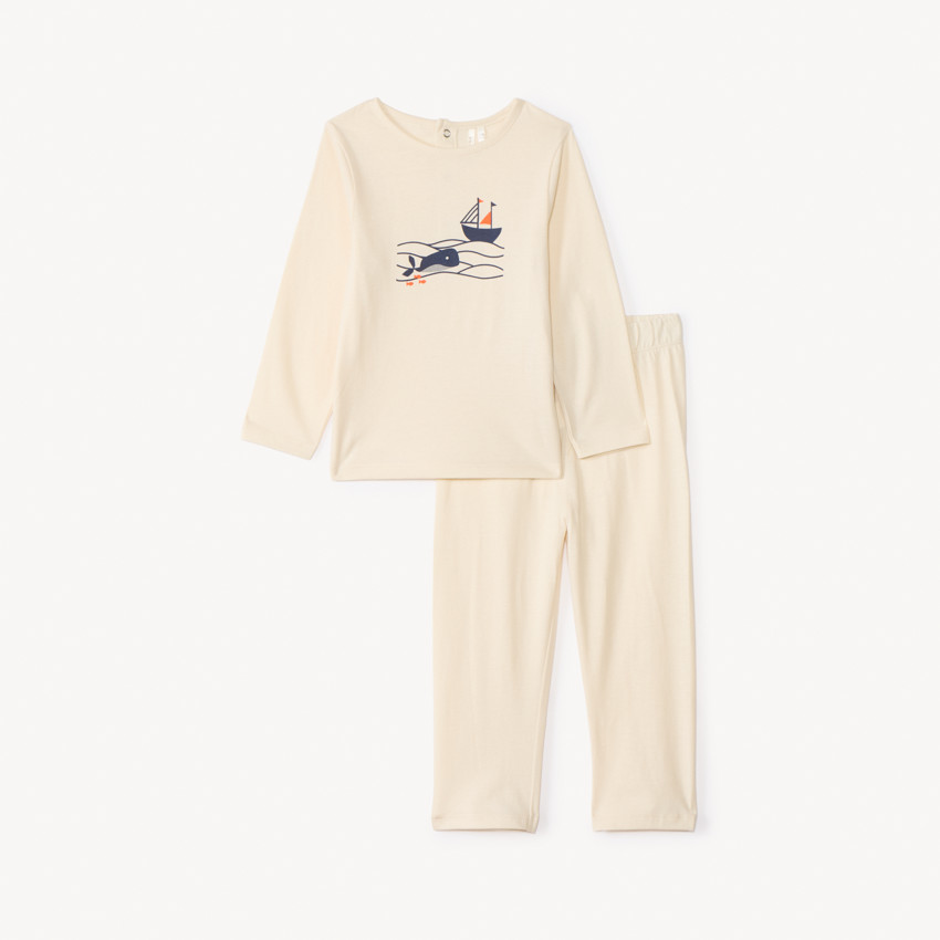 Set pyjama long en jersey printé pour bébé garçon
