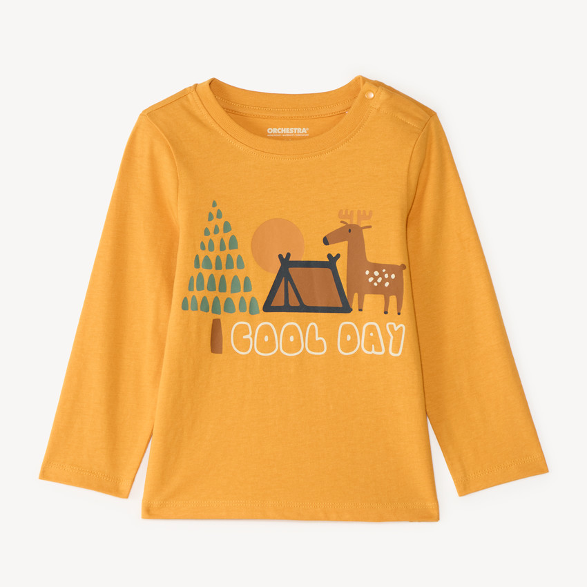 T-shirt manches longues bébé garçon print fantaisie