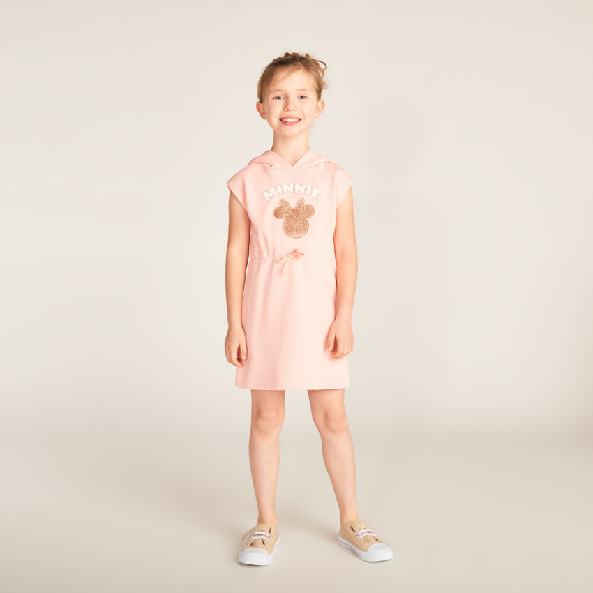 Robe sweat à capuche Minnie Disney pour fille