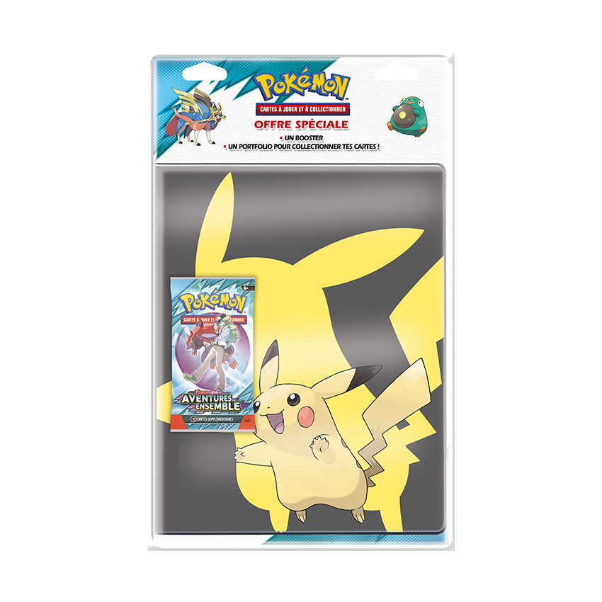 Pack portfolio + booster Pokémon Aventures Ensemble (modèle aléatoire) 