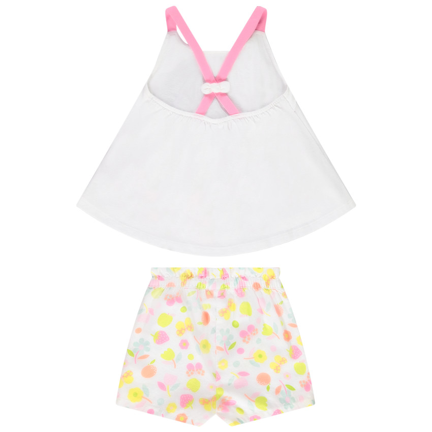 Ensemble 2 pièces avec short imprimé pour bébé fille 