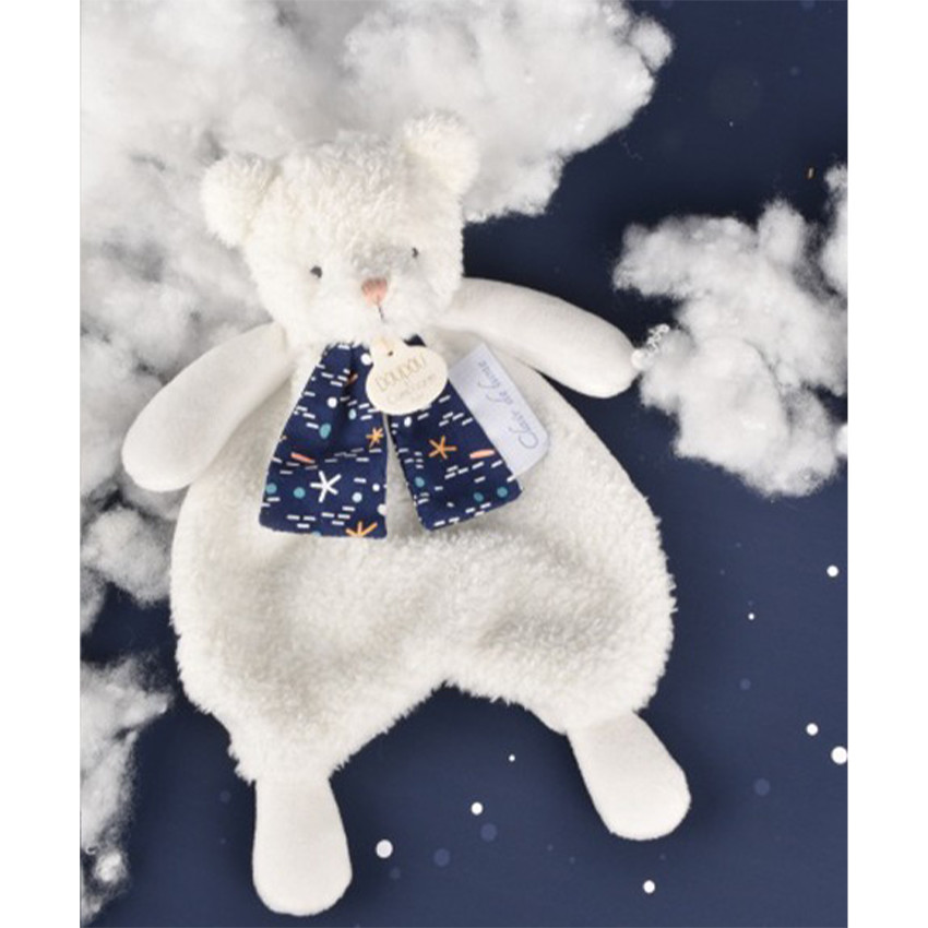 Doudou plat ours Luminescent 26cm Clair de Lune 