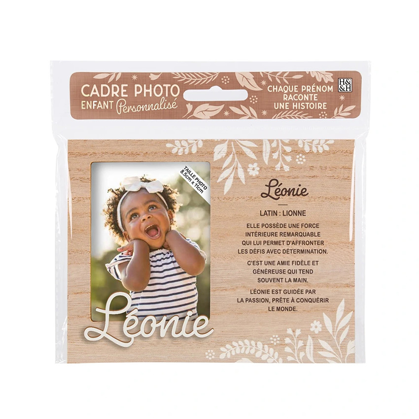 Cadre photo personnalisé 18,5 x 14,5 cm Léonie