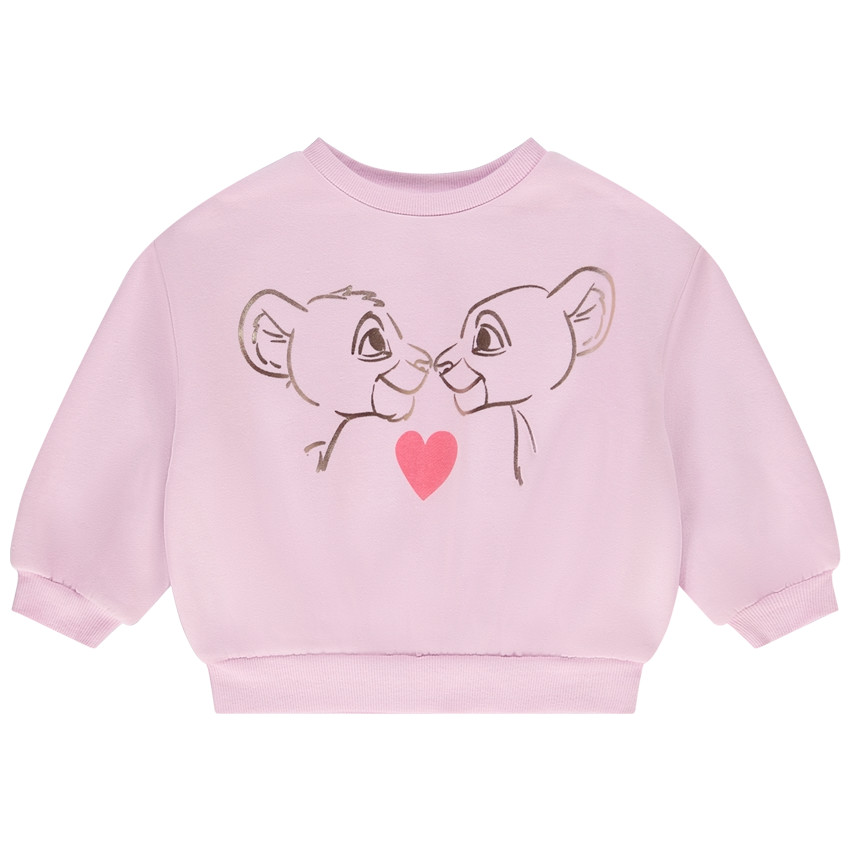 Sweat oversize en molleton Simba & Nala Disney pour bébé fille 