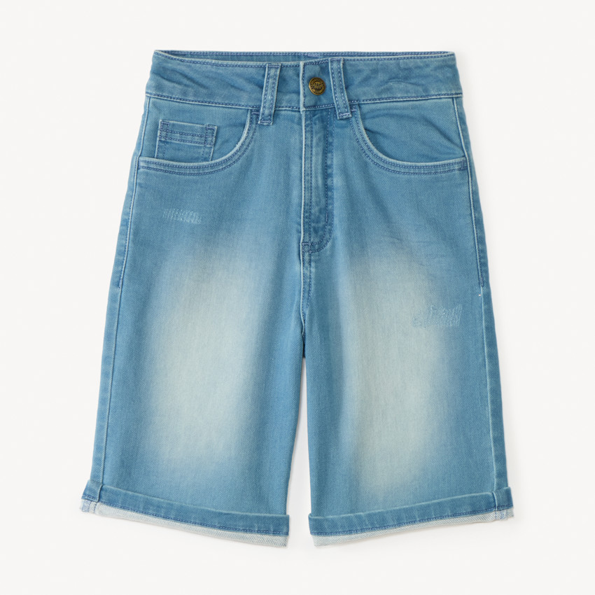 Bermuda long en jean pour garçon