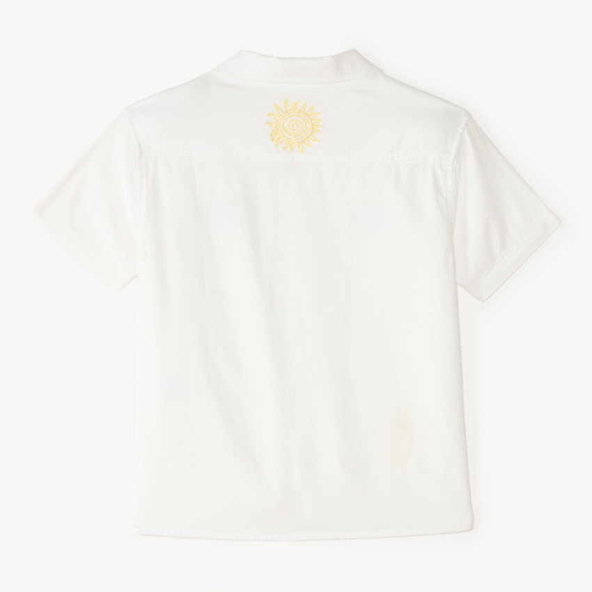 Chemise manches courtes broderie surfeur pour garçon 
