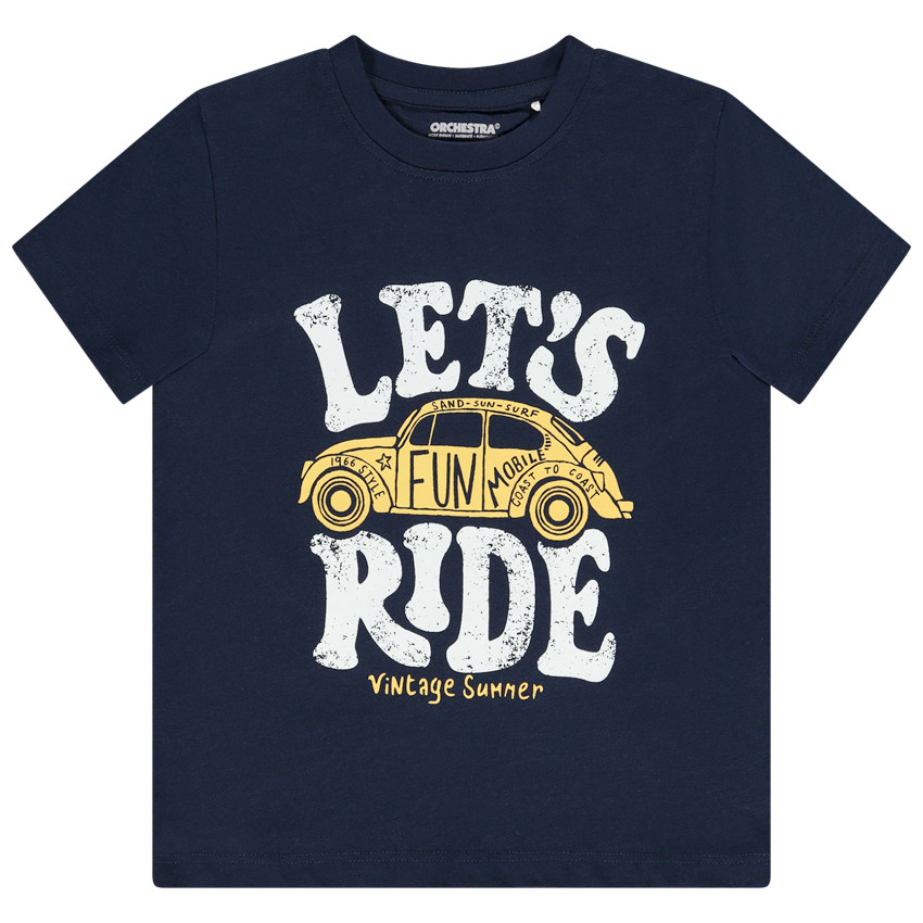 T-shirt manches courtes en jersey avec print fantaisie pour garçon 
