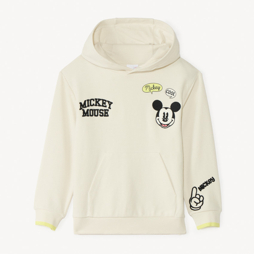 Sweat à capuche en maille piqué Mickey Mouse pour garçon 