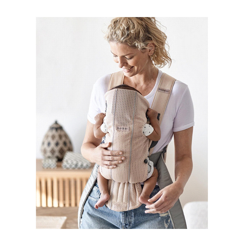 Porte-bébé Mini 3D Mesh - Rose Nacré 