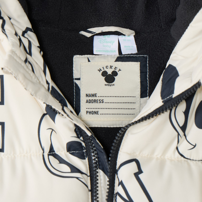 Doudoune matelassée Mickey Disney pour bébé garçon 