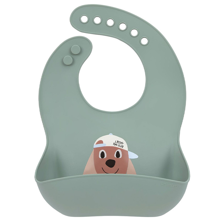 Bavoir silicone poche Tiny Team Chien