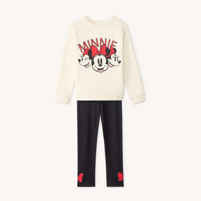 Ensemble de jogging sweat et legging fille motif Minnie Disney 
