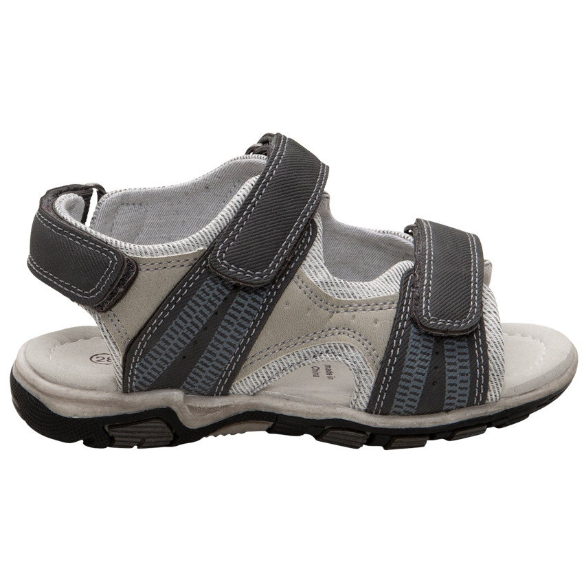 Sandales velcro à empiècements contrastés pour garçon 